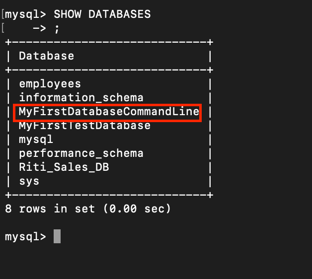 command mysql create database utf8