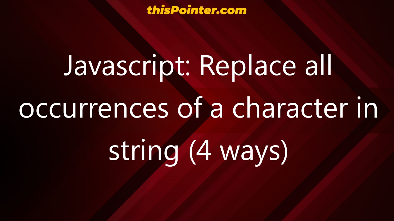 Javascript Replace All Occurrences