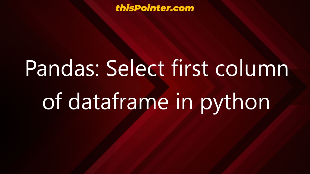 pandas-select-first-column-of-dataframe-in-python-thispointer