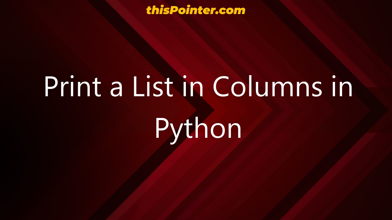 print-a-list-in-columns-in-python-thispointer