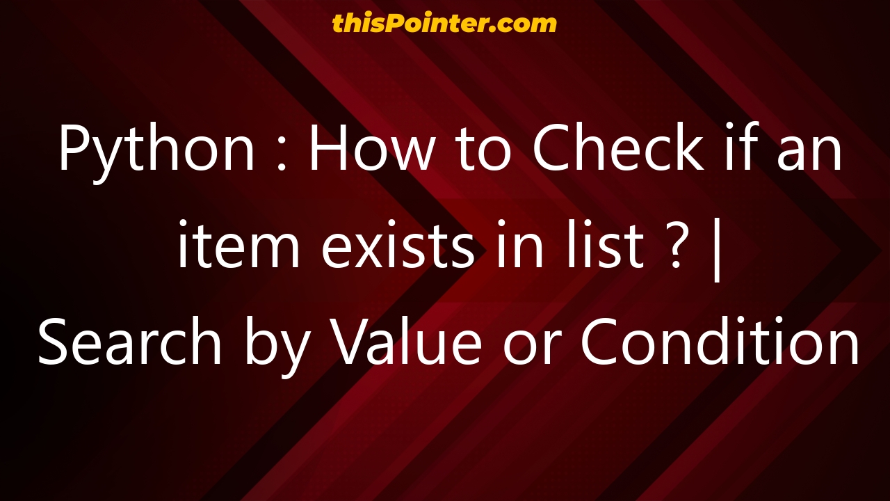 python-how-to-check-if-an-item-exists-in-list-search-by-value-or