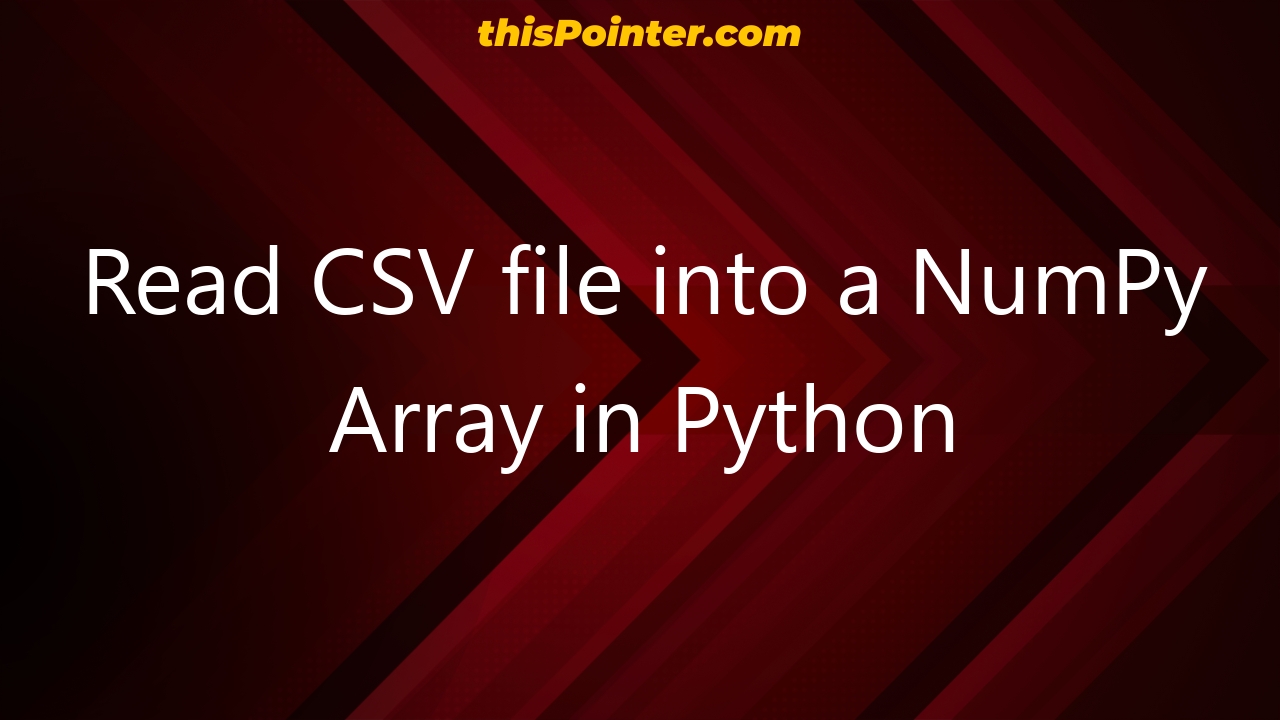 numpy array to csv file python