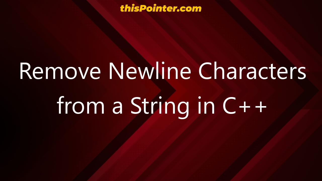 remove-newline-characters-from-a-string-in-c-thispointer