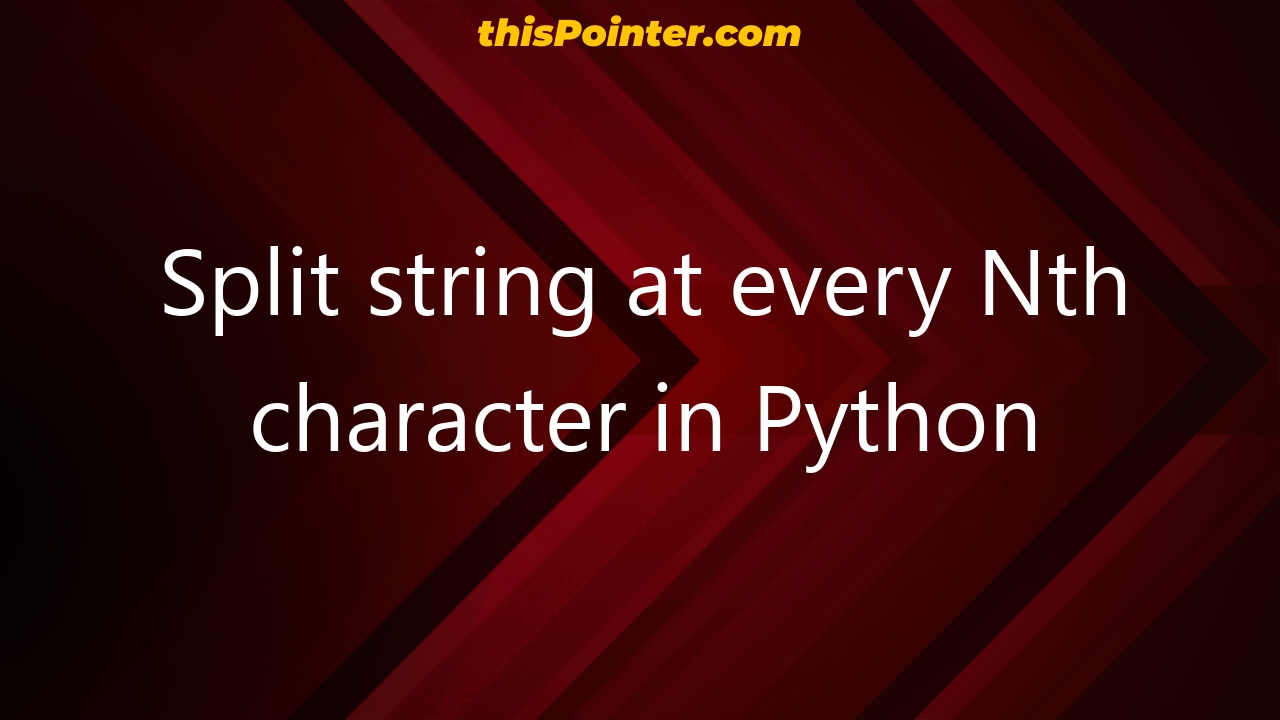 how-to-split-a-string-at-every-nth-character-in-python-code-in